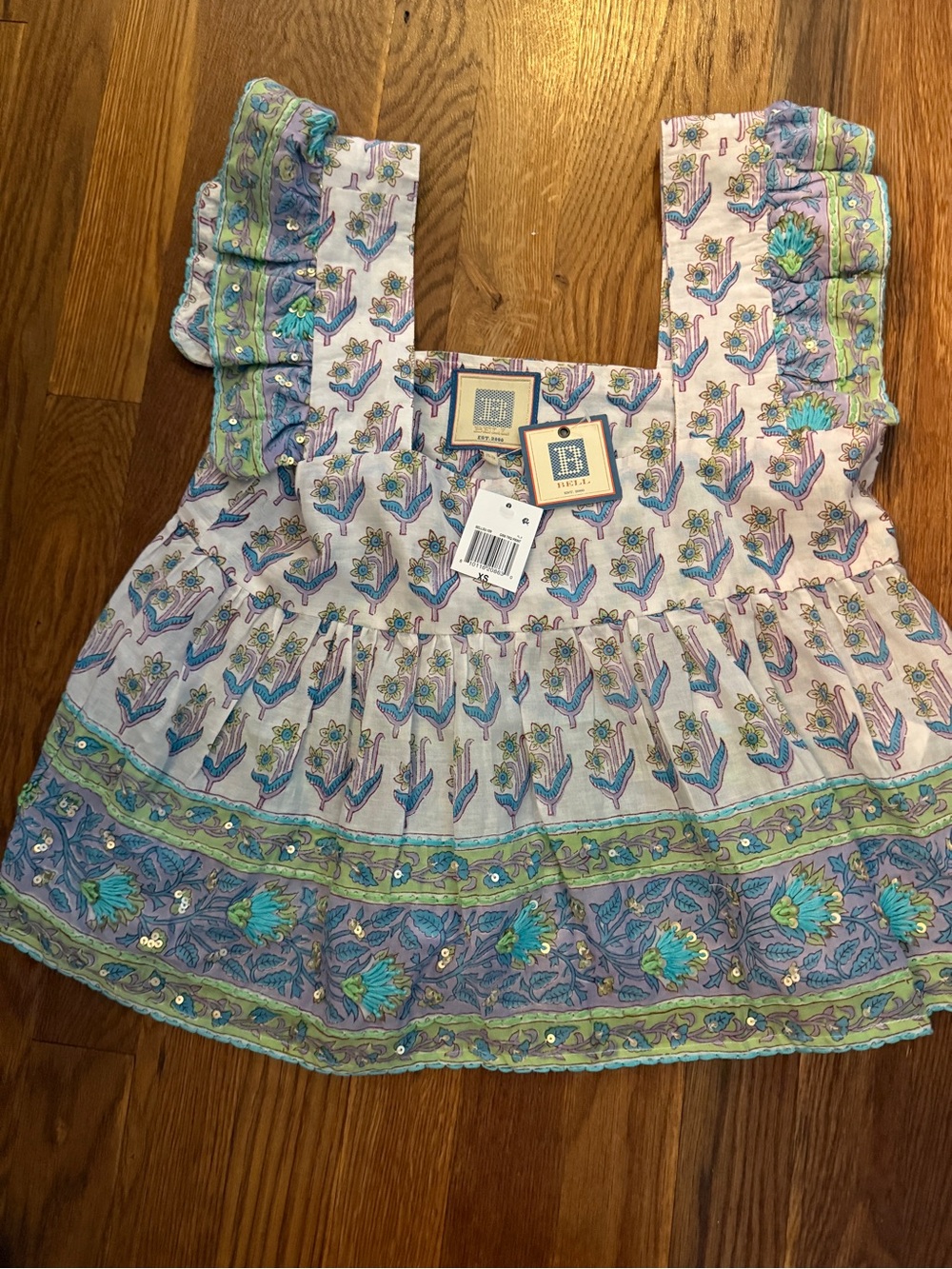 NWT Bell by Alicia Bell Embroidered Top XS